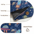thumbnail image 6 of Cute Blue Space Area Rugs 6'x9', Washable Small Throw Rugs for Kitchen Dining room, Star Cartoon Spaceship Planet Indoor Outdoor Rug Non-Slip Low Pile Carpet Runner Reversible Floor Mats, 6 of 8