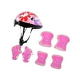 thumbnail image 4 of DYNWAVECA 7Pcs/Set Kids Bike Helmet Lightweight Impact Resistant Breathable Shockproof Equipment Gear Protector Teens Skateboard Helmet Pink, 4 of 10