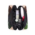 thumbnail image 5 of 6.5x2.5x4 In Printed Makeup Bag Organizer with 5 Compartments Travel Toiletry Pouch Bag Orange White Green, 5 of 6