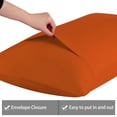 thumbnail image 5 of Unique Bargains 2 Pack 300TC Cotton Solid Pillowcases Orange 20" x 36", 5 of 8