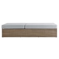 thumbnail image 4 of Lounge Chair Chaise, Grey Gray, Rattan, Wicker, Outdoor Patio Balcony Cafe Bistro Garden Hospitality Restaurant, Modern Contemporary HB34600, 4 of 10
