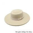 thumbnail image 6 of US Women Ladies Elegant Bow Fedora Wide Brim Felt Panama Retro Church Derby Top, 6 of 12