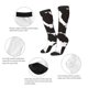 thumbnail image 3 of Fotbe Cow Skin 2 Calcetas Divertidas Estampadas para Hombre y Mujer, Calcetas de Algodón hasta la Rodilla para Caminar, Correr, Enfermería y Embarazo, 3 of 6