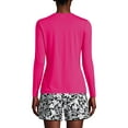 thumbnail image 2 of Lands' End Women's Crew Neck Long Sleeve Rash Guard UPF 50 Sun Protection Swim Tee, 2 of 3