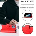 thumbnail image 2 of Allytech for Motorola Moto G Stylus 5G 2023 Phone Case, Zipper Pocket Wallet Card Holder Wrist Strap Crossbody Strap Kickstand Luxury Folio Flip Leather Phone Case Cover for Women Men, Red, 2 of 9