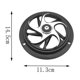 thumbnail image 4 of 5,70 pulgadas de diámetro. Decoración de la cubierta del ventilador de del motor con tornillos para Piaggio Plata Cola protector del ventilador del motor de la motocicleta, 4 of 8