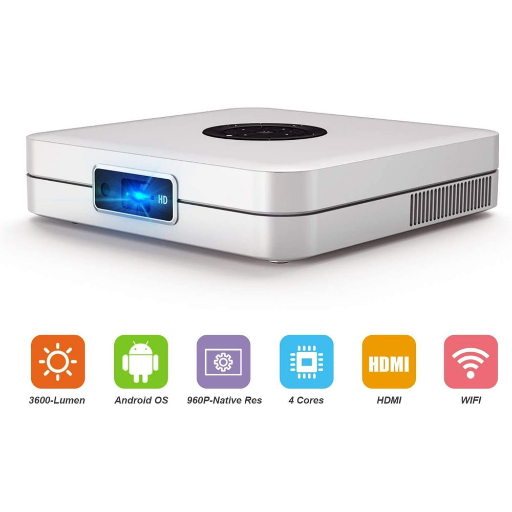 Portable Android LCD Video Projector, 1080P Full HD Mini Movie