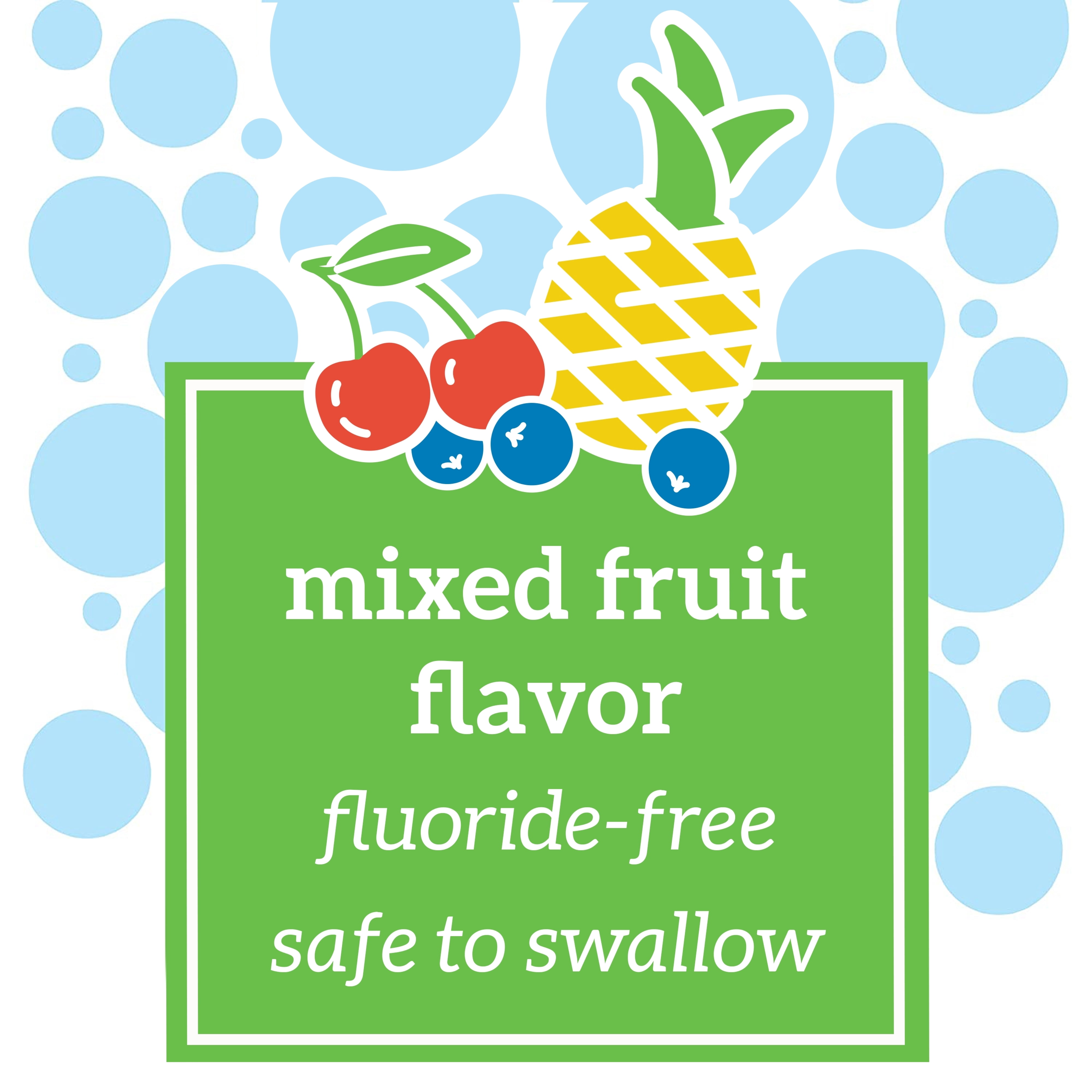 Dr. Brown's Fluoride-Free Baby Toothpaste, Mixed Fruit, 1.4oz, 0-3 Years, 3-Pack