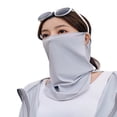 thumbnail image 2 of Mdesiwst Summer Sunscreen Sun Protection Ice Silk Face Guard Outdoor Hanging Ear 360 Degree Protection Riding Face Guard, 2 of 7