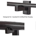 thumbnail image 2 of Baseball Bat Display Case Wall Mount - Solid Handmade Horizontal Rack for Baseball & Softball Bats, 2 of 3