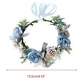thumbnail image 6 of KuKuZhu Flower Headband Spring Bohemian Flower Crowns Floral Garland Faux Rose Wedding Wreaths Braided Hair Vine Headpiece Hair Ornament, 6 of 6