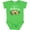 Apple Green, variant on Merry Slothmas Cute Christmas Sloth in Hat with Lights Boys or Girls Baby Bodysuit