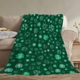 thumbnail image 4 of St. Patrick''s Day Blanket, Green Clovers and Shamrocks Blanket, 50x60 Inches Fuzzy Blanket for Couch, Cozy, Warm, Lightweight St. Patrick''s Day Soft Throw Blanket, 4 of 6