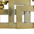 thumbnail image 6 of DecMode 3 Candle Gold Stainless Steel Metal Pillar 3 Plate Candle Holder, 6 of 9