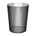 thumbnail image 2 of Trash Can under $5! CQCYD Translucent Trash Can, 12L Large Capacity Waste Bin, Vertical Striped Kitchen Bathroom Garbage Can, Modern Home Office Use, 2 of 6