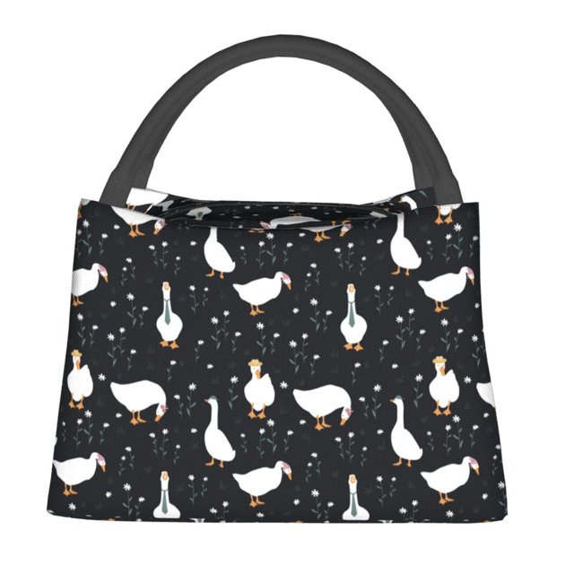 Balery Fashionable Goose Bolsa de Aislamiento Portátil – Bolsa de Almuerzo con Forro de Aluminio Mejorado, Funda Impermeable y Fácil de Limpiar para Picnic y Caja de Almuerzo