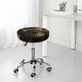 thumbnail image 5 of Kdxio Metal Evil Skull Print Stool Covers Round,Stretch Round Bar Stool Covers Washable Bar Stool Cushion Slipcover for 12-15 Inch Chair, 5 of 5
