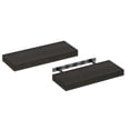 thumbnail image 4 of Furinno TANNA Set of 2 9x24 2" Thick Wall Shelf Invisible Bracket Tobacco Oak, 4 of 4