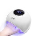 thumbnail image 1 of Secador de uñas portátil UV LED, 72 W, profesional, con temporizador automático y pantalla LCD, para uñas de gel, esmalte semipermanente, gel y esmalte, etc. (blanco), 1 of 4