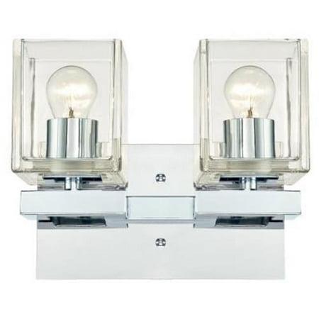 

WestinghouseLighting 6334400 2 Light Nyle Indoor Wall Fixture Chrome