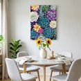 thumbnail image 3 of Canvas Wall Art Succulents Canvas Art Print Desert Plants Watercolor Botanical Garden Pictures Wall Decor for Living Room Bedroom Artwork Decorations Stretched Framed Ready to Hang 11"x14", 3 of 9