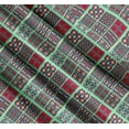thumbnail image 3 of Soimoi Cotton Cambric Fabric Check & Moroccan Patchwork Fabric Prints by Yard 42 Inch Wide, 3 of 7
