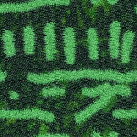 Ahgly Company Machine Washable Indoor Square Transitional Dark Forest Green Area Rugs, 7' Square