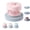 Pink, variant on 3-in-1 Retainer Case with Mirror & Cleaning Brush, Portable Aligner Storage Box with Drain Tray, All-in-One Retainer Cleaner Case for Aligners, Mouth Guards, Dentures, Travel Daily Care (White)