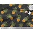 thumbnail image 2 of Soimoi Black Velvet Fabric Pine Fruits Decor Fabric Printed Yard 58 Inch Wide, 2 of 3