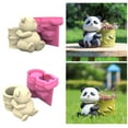 thumbnail image 2 of Milue Pen Holder Flower Pot Mold Backbasket Panda Resin Mold Succulent Planter Mold, 2 of 11