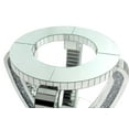 thumbnail image 4 of ACME Noralie 52 in Round Sophisticated Design Dining Table, Mirrored/Faux Diamonds, 4 of 5