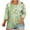 Green, variant on Wancir Womens Tops 3/4 Length Sleeve Crew Neck Oversized T Shirts Plus Size Floral Print Cotton Blouses Casual Shirts Fall