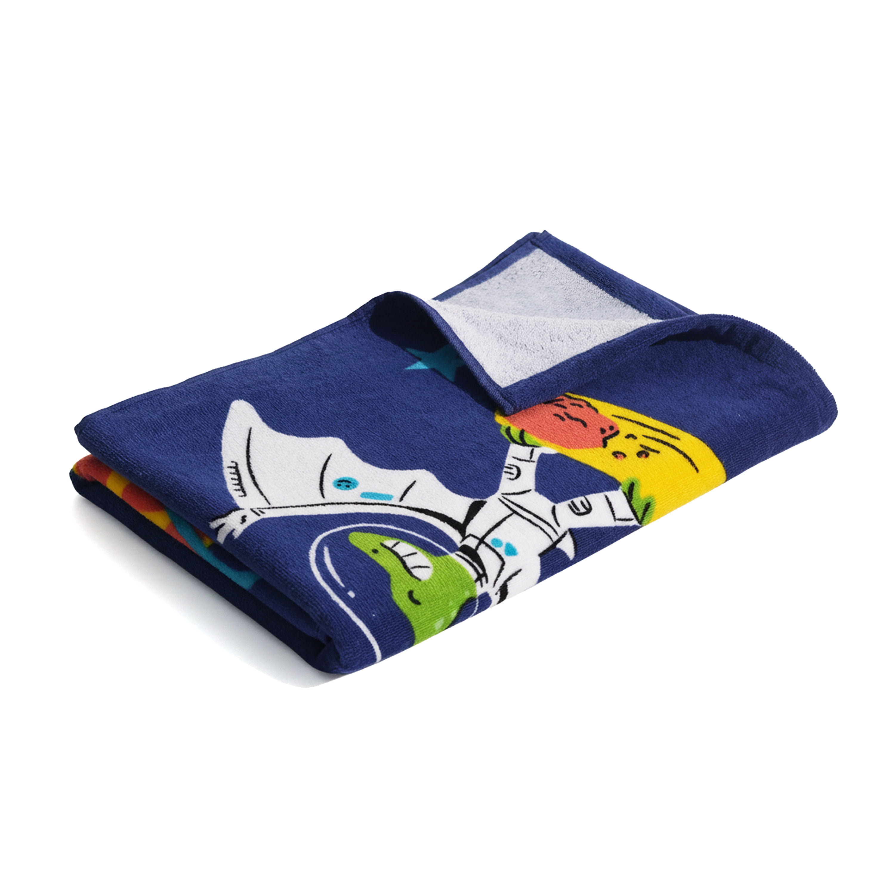Mainstays Kids Cotton Blend Beach Towel 30 x 60 Inches, Space