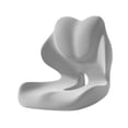 thumbnail image 3 of Cojín asiento y respaldo espuma viscoelástica transpirable y multifuncional con funda extraíble soporte ergonómico para la espalda, ideal para Gris claro, 3 of 10