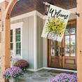 thumbnail image 2 of Summer Floral House Flag Mason Jar 28x40 Inch Double Sided Large Burlap Holiday Flag for Outside Yard Welcome CF1477-40, 2 of 6