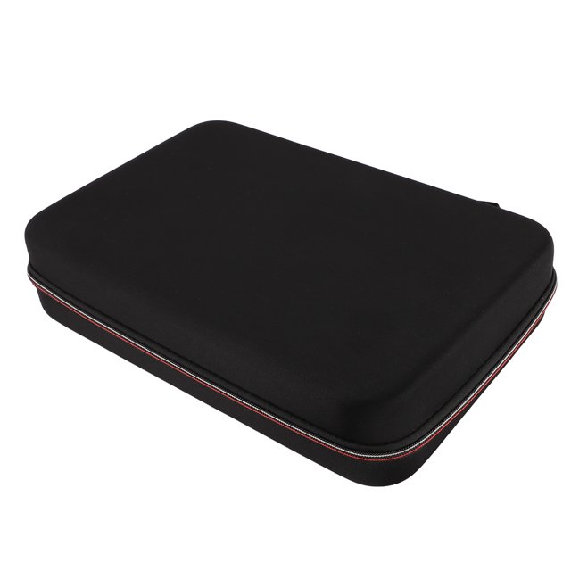 Organisateur de Batterie, Étui de Rangement Étanche Noir Résistant aux Hautes Températures avec Sangle de Main Robuste et Multiples Trous pour Pile AA AAA