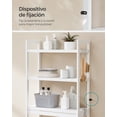 thumbnail image 3 of SONGMICS Mueble para Inodoro, Estante sobre Inodoro, Estantería de 3 Niveles, Estante Ajustable, Blanco Nube, 3 of 6