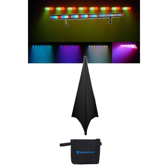 Chauvet COLORSTRIP 4 Channel DMX LED Multi-Color DJ Light Bar Color Strip Scrim