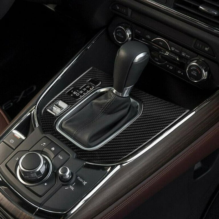 Carbon Fiber Interior Gear Shift Panel Cover Trim For Mazda CX-9