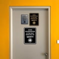thumbnail image 6 of Signs ByLITA Portrait Round Good Housekeeping Is The First Principle Of Safety Door or Wall Sign Easy Installation | Health And Safety | Building And Danger Sign (Black) - Medium, 6 of 9
