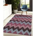 thumbnail image 4 of Chevron Decorative Rug, Zig Zag Lines Pattern on Wooden Looking Background Rustic Home Print, Quality Carpet for Bedroom Dorm and Living Room, 6 Sizes, Pale Teal, by Ambesonne, 4 of 4