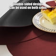 thumbnail image 5 of Premium Leather Dining Table Mat - Heat Resistant, Non-Slip, Waterproof & Oil-Proof Placemat - Reusable Double-Sided Desk Protector for Home & Office (16.92x14.17in), 5 of 5