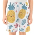 thumbnail image 2 of Pineapple Pattern Athletic Shorts Breathable with Comfort Fit Drawstring Casual Sweatshorts Large, 2 of 9