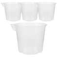 thumbnail image 1 of RUNROTOO Orchid Watering Flower Pot 4Pcs Clear Plastic For Patio And Garden, 1 of 7