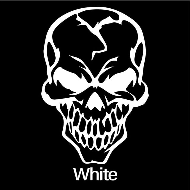 Cool Skull Reflectante Auto Pegatina Pegatinas De Coche Ventanas Moto Parachoques Portátil Decoración Vinilo Adhesivo Accesorios huangjie unisex