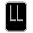thumbnail image 1 of Elevator floor number LL sign- Elevator Jamb Plate LL ( 3x4, cast Iron, Black, Double sided tape) -ref17222, 1 of 5