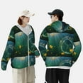 thumbnail image 6 of Kll Jelly Fish Print Men'S Women’s Upf 50+ Sun Protection Outdoor Hoodie Jacket Long Sleeve Fishing Hiking Performance Shirt- Xx-Large, 6 of 8