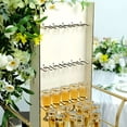 thumbnail image 2 of Efavormart 3-Tier Wooden Champagne Glass Flute Holder Wall Stand Rack, 15 Glass Drinks Shelf, Floor Standing Rectangular Drinks Rack, 2 of 11