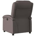 thumbnail image 4 of vidaXL Manual Recliner Chair, Adjustable Backrest/ Footrest, Dark Brown Real Leather, 4 of 5