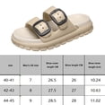 thumbnail image 2 of Sandalias planas de EVA Diapositivas de nube Doble hebilla Suela gruesa ajustable Casual para hombres, 2 of 7